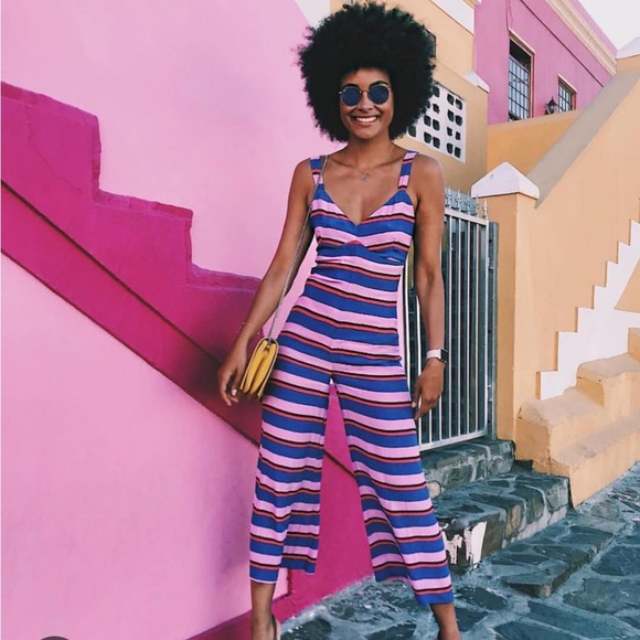 Mister Zimi Pants - Mister Zimi Multicolor Striped Jumpsuit